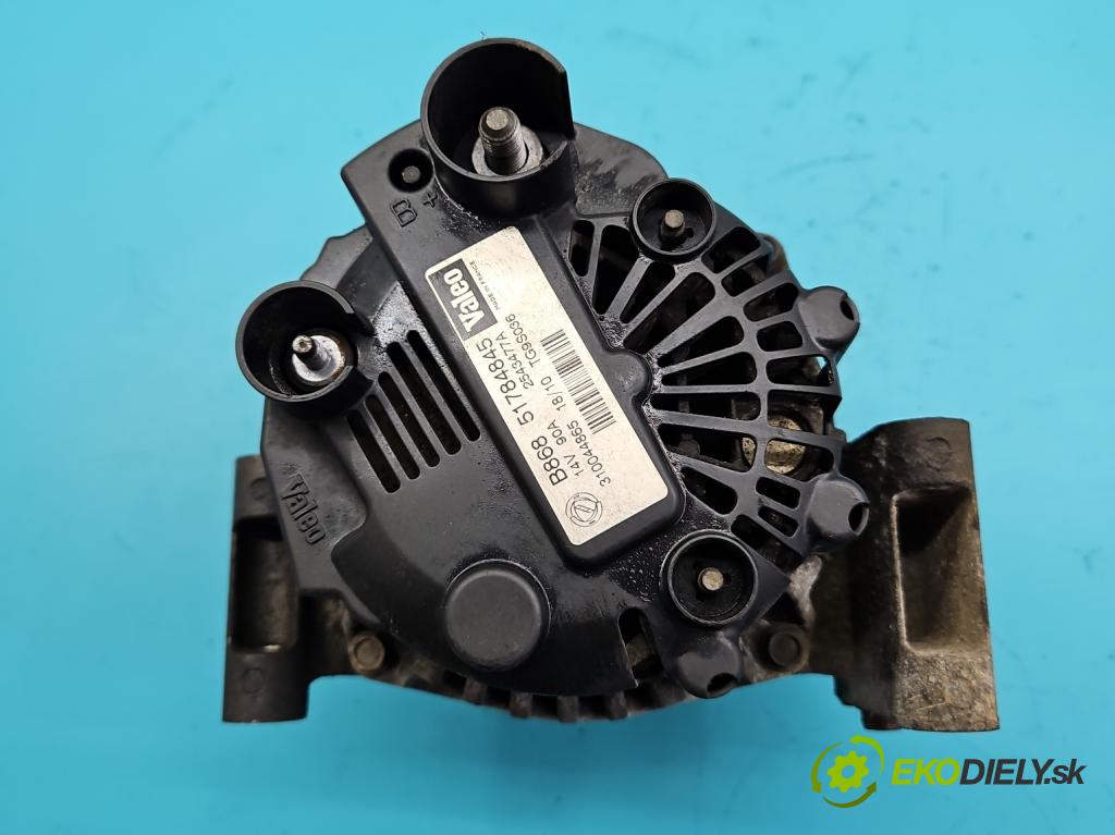 Fiat Fiorino III 2007- 1,3.0 jtd 75 hp manual 55 kW 1248 cm3 5- Alternator 51784845 (Alternátory)