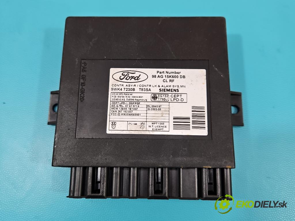 Ford Focus Mk1 1998-2004 1.6 16v 101 hp manual 74 kW 1596 cm3 5- řídící jednotka motoru 98AB-12A650-CXA