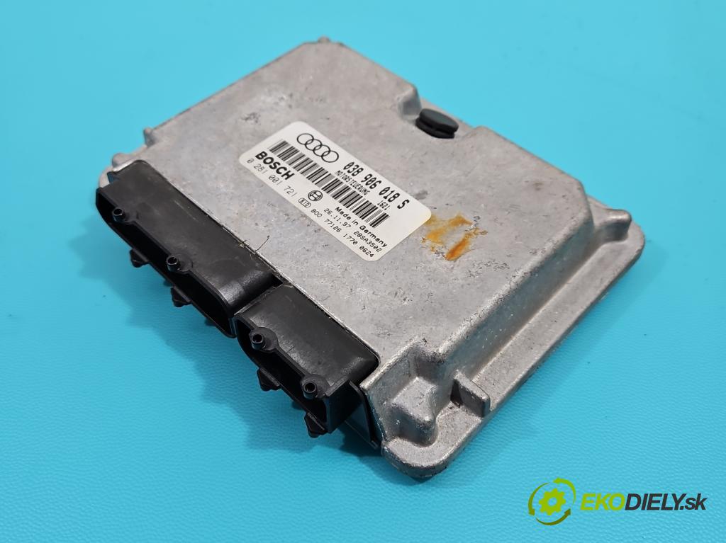 Audi A4 B5 1994-2001 1.9 tdi 110 hp manual 81 kW 1896 cm3 5- řídící jednotka motoru 0281001721
