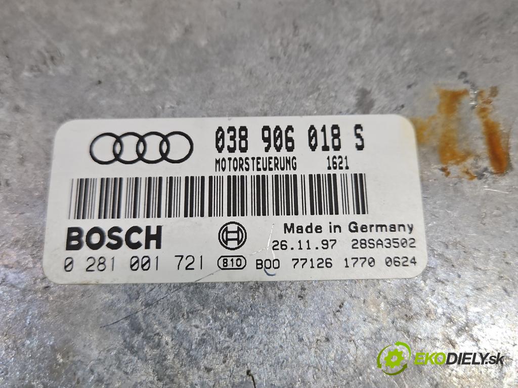 Audi A4 B5 1994-2001 1.9 tdi 110 hp manual 81 kW 1896 cm3 5- řídící jednotka motoru 0281001721