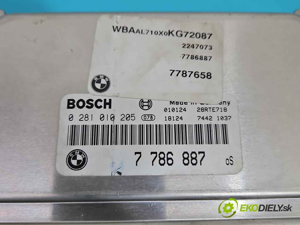 Bmw 3 E46 1998-2007 2.0d 136hp manual 100 kW 1951 cm3 4- řídící jednotka motoru 0281010205