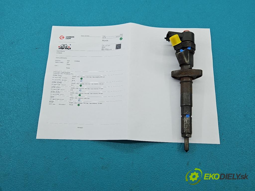 Renault Master II 1998-2010 2.2 dci 150 HP manual 110 kW 2188 cm3 5- vstrek 0445110063 (Vstrekovače)