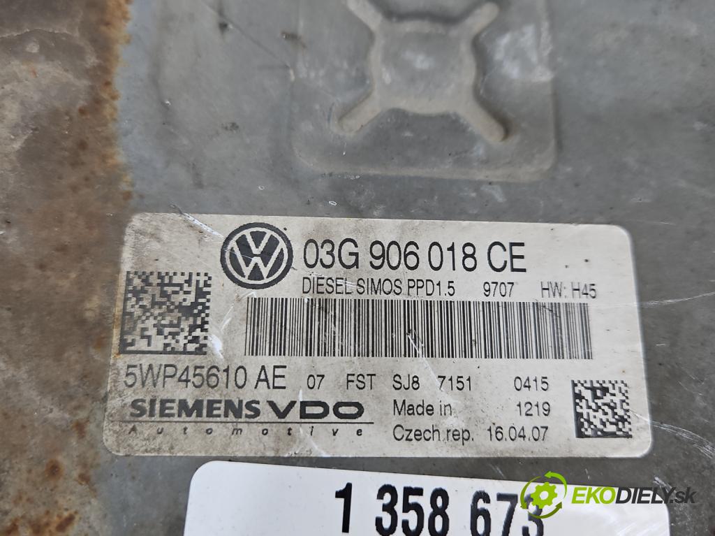 Vw Passat B6 2005-2010 2.0 tdi 140 hp manual 103 kW 1968 cm3 5- řídící jednotka motoru 03G906018CE