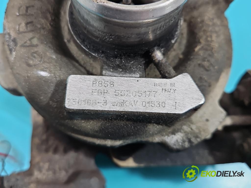 Fiat Bravo II 2007-2014 1.9 jtd 120 hp manual 88 kW 1910 cm3 5- Turbodmychadlo 736168-3 (Turbodúchadla (kompletní))