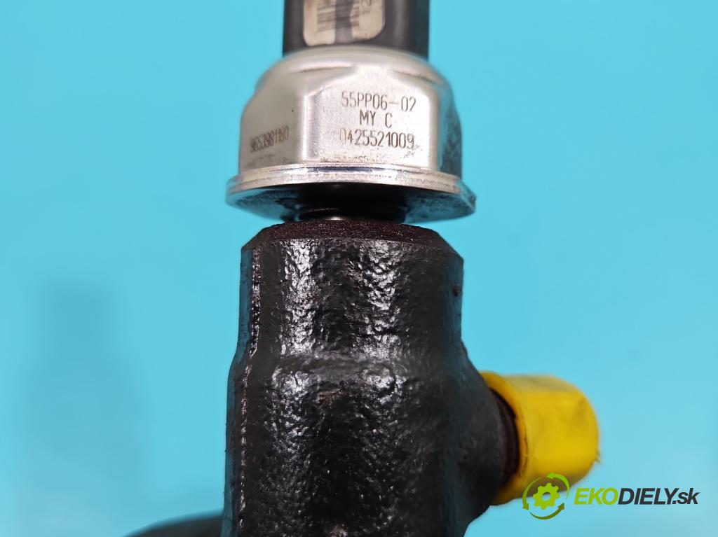 Citroen C4 I 2004-2011 1.6 hdi 109 HP manual 80 kW 1560 cm3 5- lišta vstrekovacia 9654592680 (Vstrekovacie lišty)