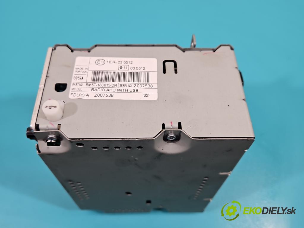 Ford Focus Mk3 2010-2018 1.6 tdci 95 HP manual 70 kW 1560 cm3 5- Radio originál BM5T-18C815-DN