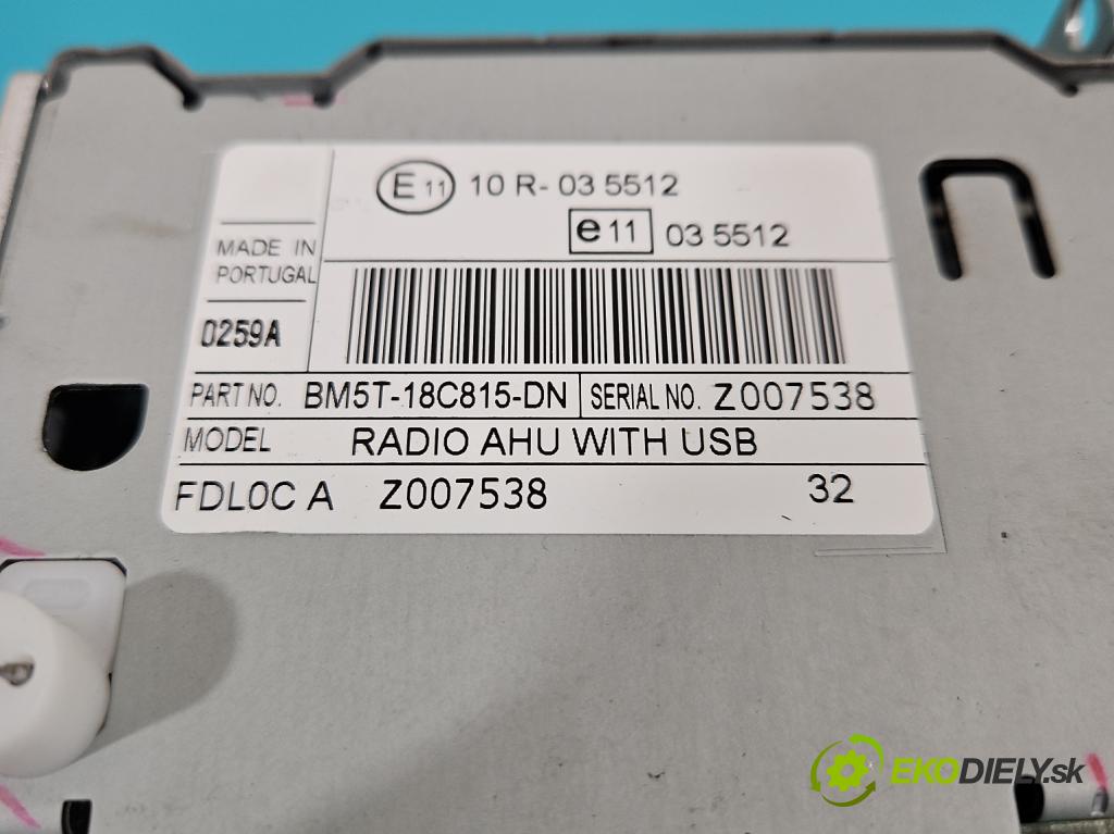 Ford Focus Mk3 2010-2018 1.6 tdci 95 HP manual 70 kW 1560 cm3 5- Radio originál BM5T-18C815-DN