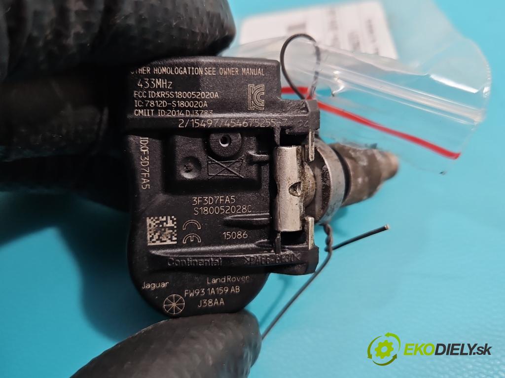 Land rover Discovery Sport 2014-2019 L550 2.0 T 241KM automatic 177 kW 1999 cm3 5- snímač tlaku pneumatika FW931A159AB (Snímače tlaku v pneumatikách)