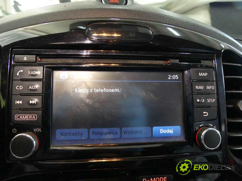 Nissan Juke I 2010-2019 1.2 T 116 HP manual 85 kW 1197 cm3 5- Radio originál 7612033119