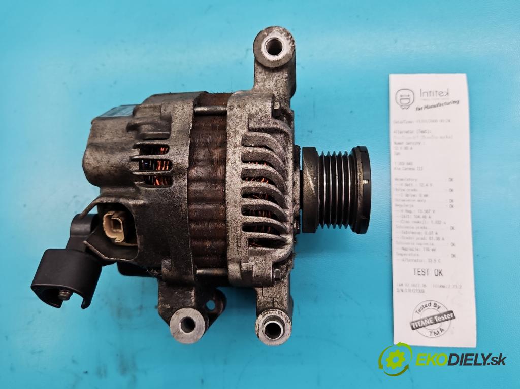 Kia Carens III  2006-2013 2.0 crdi 140 hp manual 103 kW 1991 cm3 5- Alternator V757695680 A005TG0881ZEB (Alternátory)