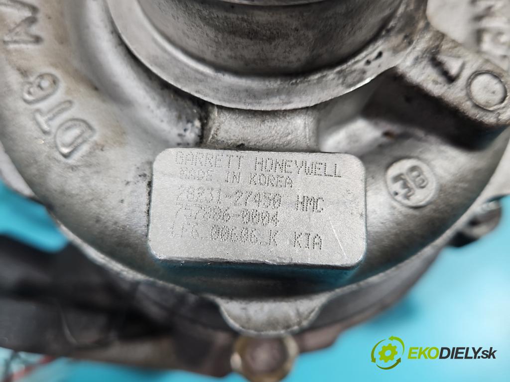 Kia Carens III  2006-2013 2.0 crdi 140 hp manual 103 kW 1991 cm3 5- Turbodmychadlo 757886-4 (Turbodúchadla (kompletní))