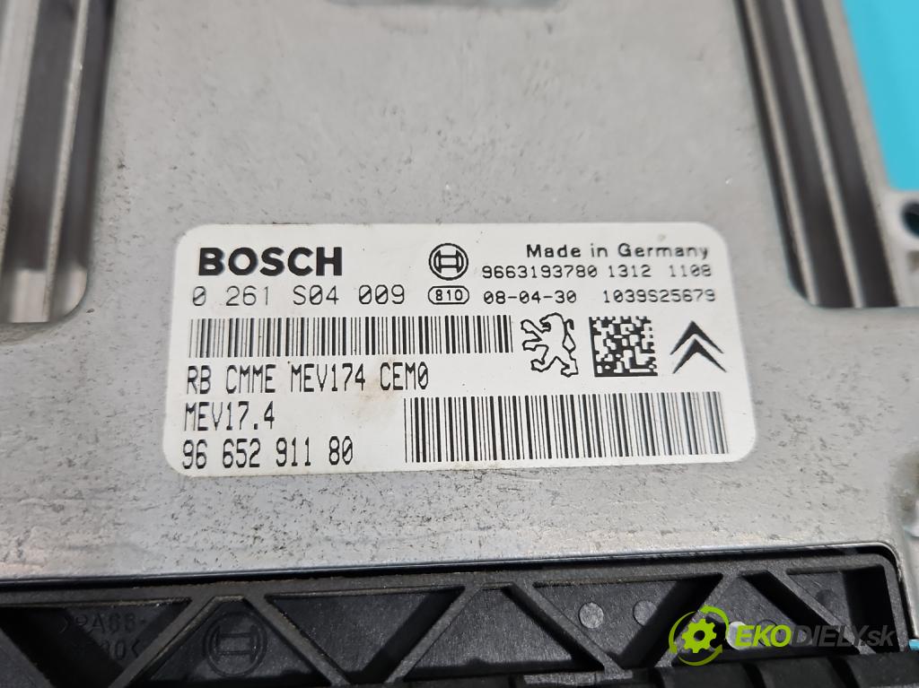 Peugeot 308 I 2007-2013 1.4 16V 95 hp manual 70 kW 1397 cm3 5- řídící jednotka motoru 0261S04009