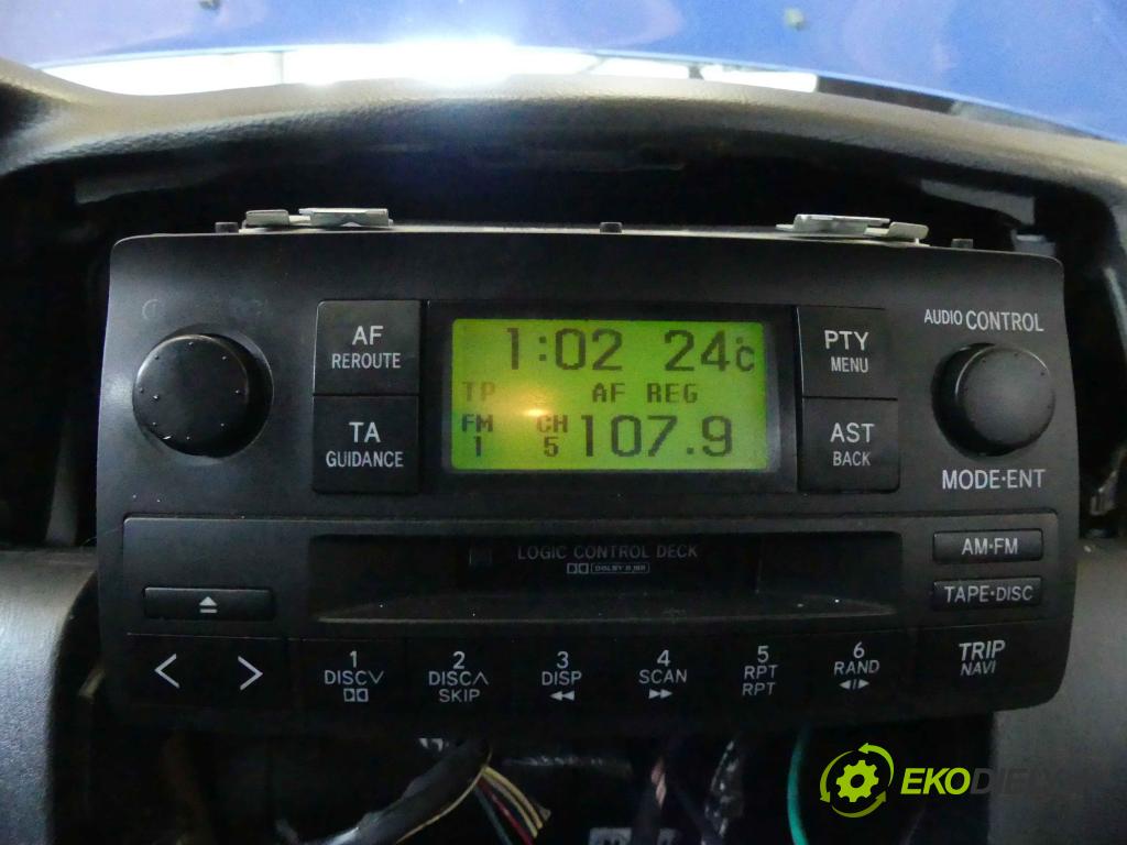 Toyota Corolla E12 2001-2009 1.4 16v 97KM manual 71 kW 1398 cm3 3- Radio originál 86120-02250