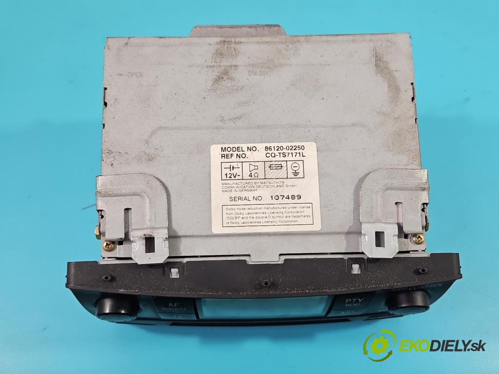 Toyota Corolla E12 2001-2009 1.4 16v 97KM manual 71 kW 1398 cm3 3- Radio originál 86120-02250