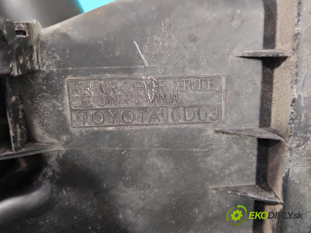 Toyota Corolla E12 2001-2009 1.4 16v 97KM manual 71 kW 1398 cm3 3- obal filtra vzduchu  (Kryty filtrů)