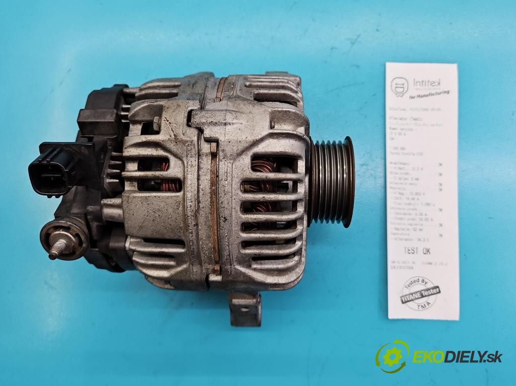 Toyota Corolla E12 2001-2009 1.4 16v 97KM manual 71 kW 1398 cm3 3- Alternator  (Alternátory)