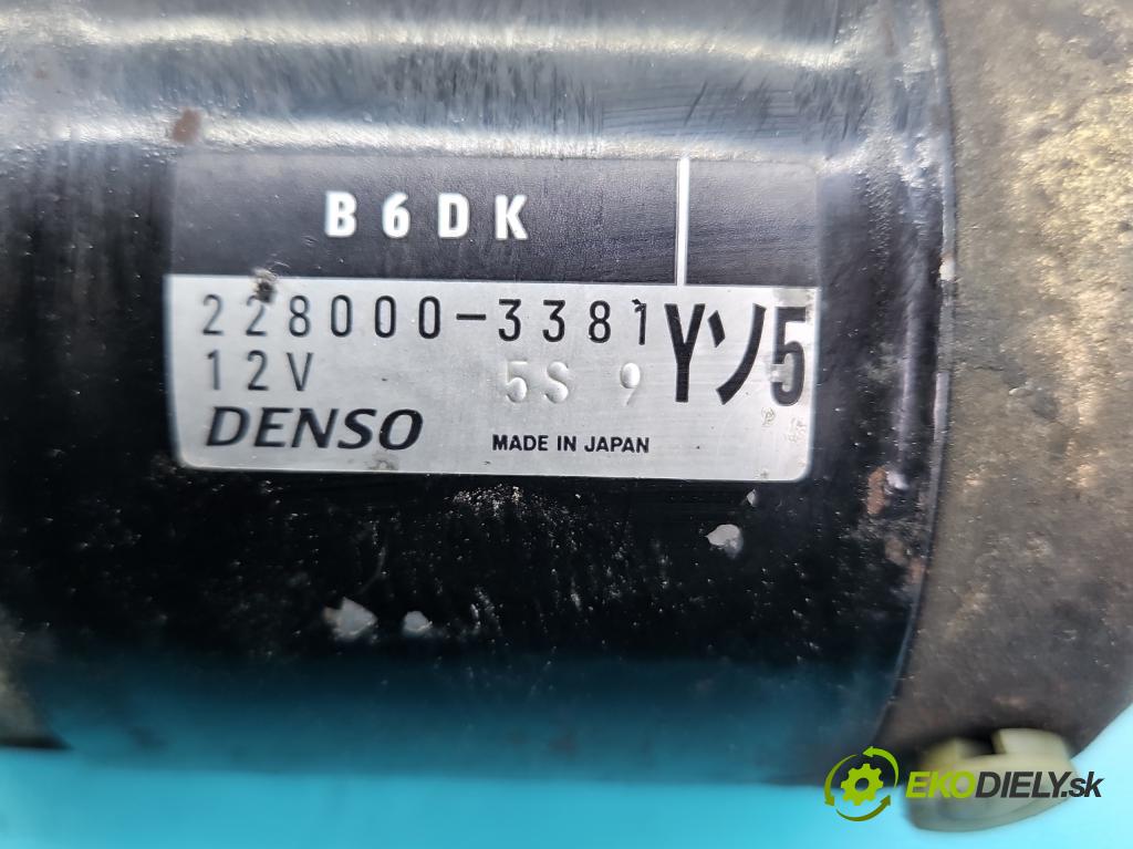 Mazda Xedos 6 1.6 16V 107 HP manual 79 kW 1598 cm3 4- štartér 228000-3381 (Štartéry)