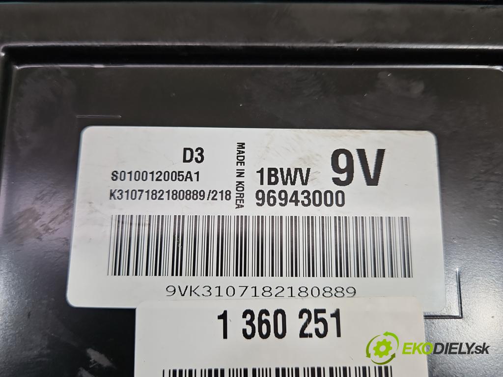 Daewoo Matiz 0.8 52 hp manual 38 kW 800 cm3 5- řídící jednotka motoru 96943000