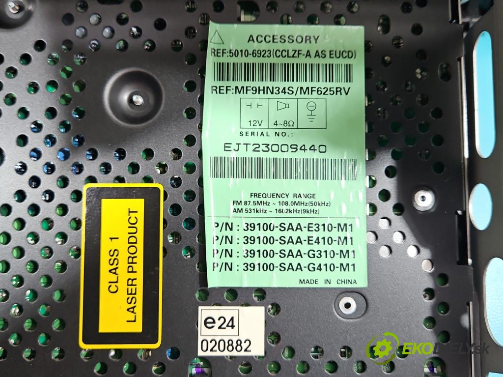 Honda Jazz II 2002-2008 1.3 83 HP manual 61 kW 1339 cm3 5- Radio originál 39100-SAA-E310-M1