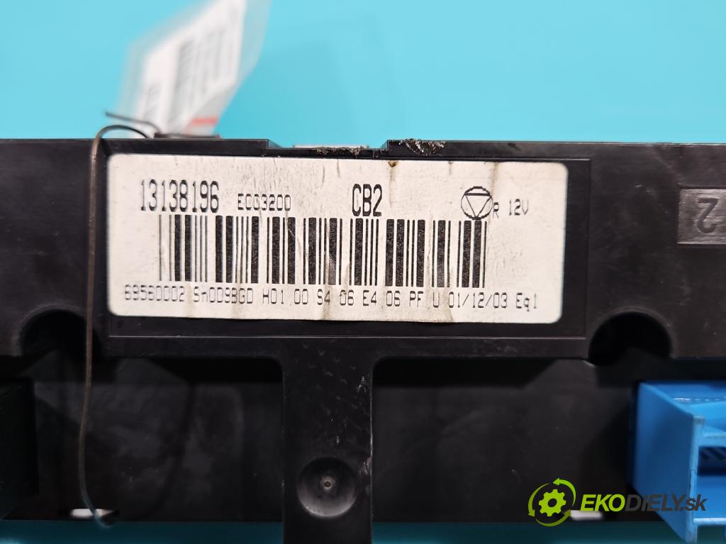 Opel Vectra C 2002-2008 2.2 16V 155 HP manual 114 kW 2198 cm3 4- panel kúrenia 13138196