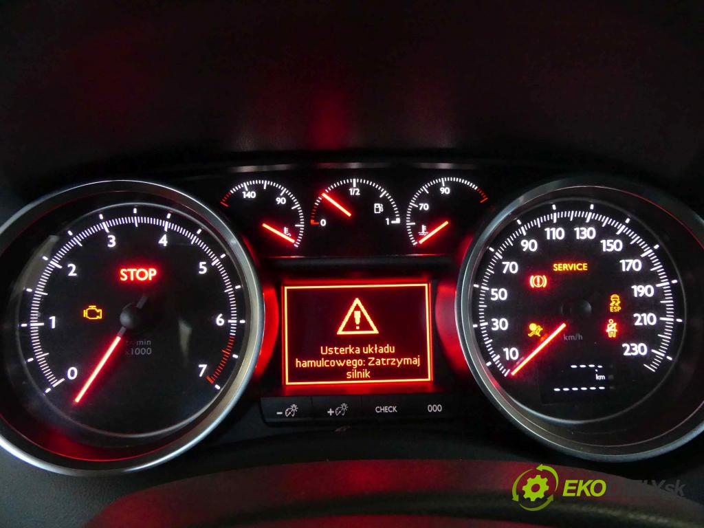 Peugeot 508 2010-2018 1.6 THP 156 HP manual 115 kW 1598 cm3 4- prístrojovka/ budíky 9665962380 (Prístrojové dosky, displeje)