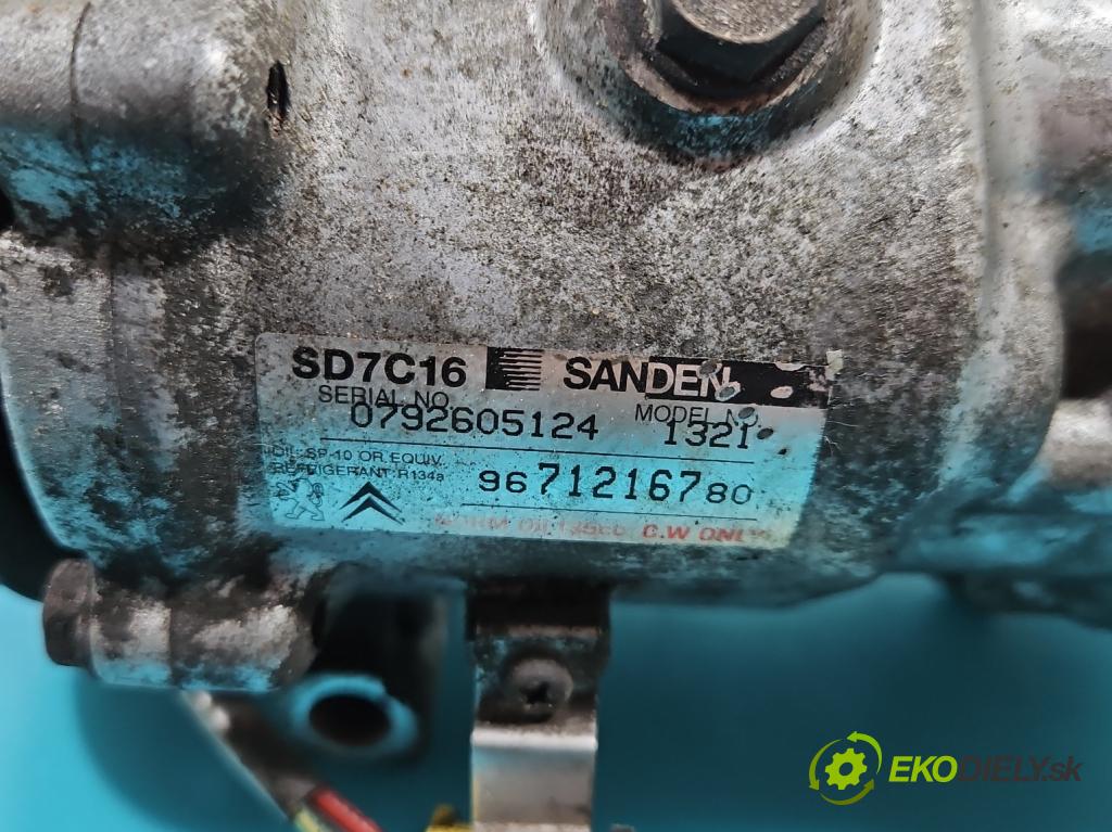 Peugeot 508 2010-2018 1.6 THP 156 HP manual 115 kW 1598 cm3 4- čerpadlo klimatizácie 9678656080-02