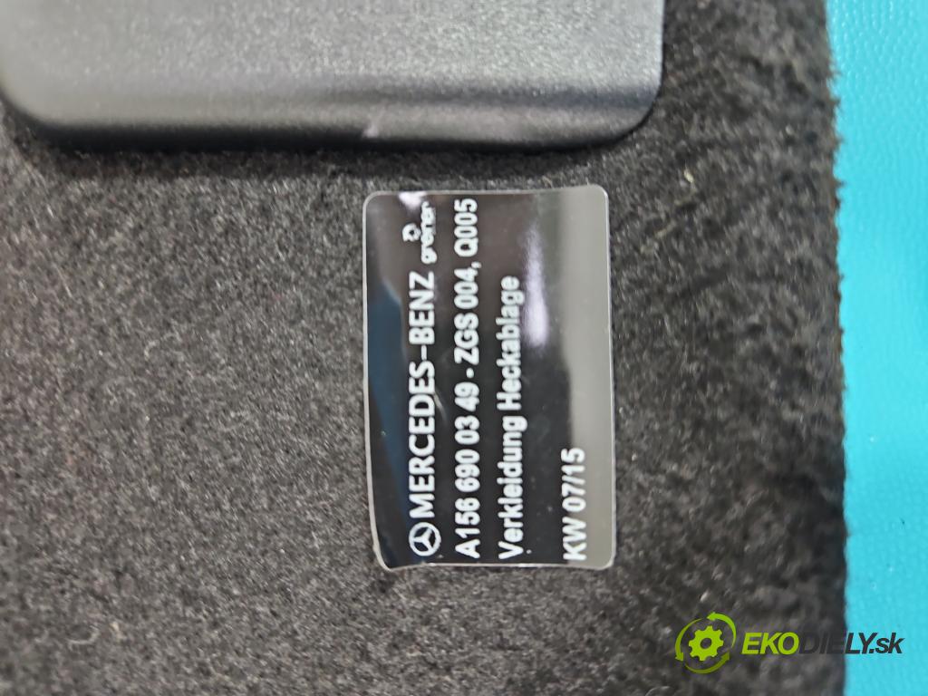 Mercedes GLA X156 2013-2019 1.6 T 156 HP automatic 115 kW 1595 cm3 5- zadná A1566900349 (Pláta zadné)