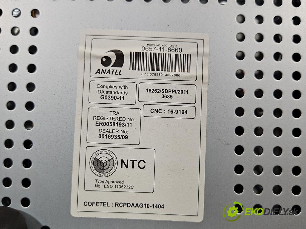 Chevrolet Aveo T300 2011-2014 1.2 16V 86 HP manual 63 kW 1229 cm3 4- Radio originál 95127261