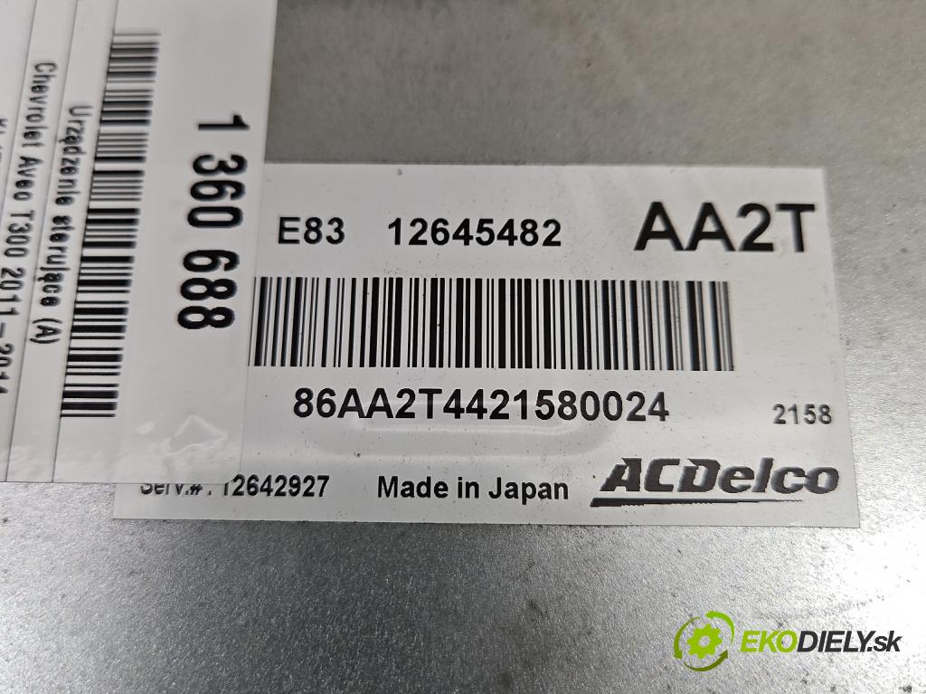 Chevrolet Aveo T300 2011-2014 1.2 16V 86 hp manual 63 kW 1229 cm3 4- řídící jednotka motoru 12645482