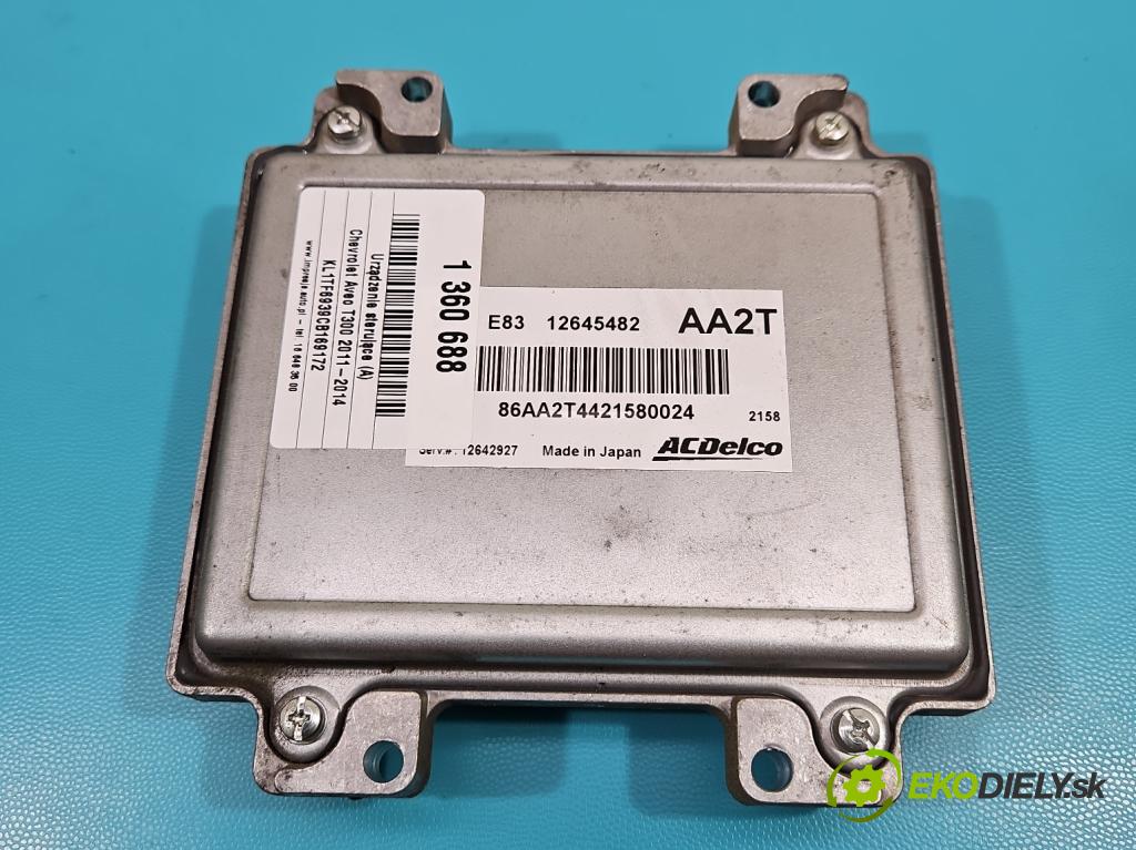 Chevrolet Aveo T300 2011-2014 1.2 16V 86 hp manual 63 kW 1229 cm3 4- řídící jednotka motoru 12645482