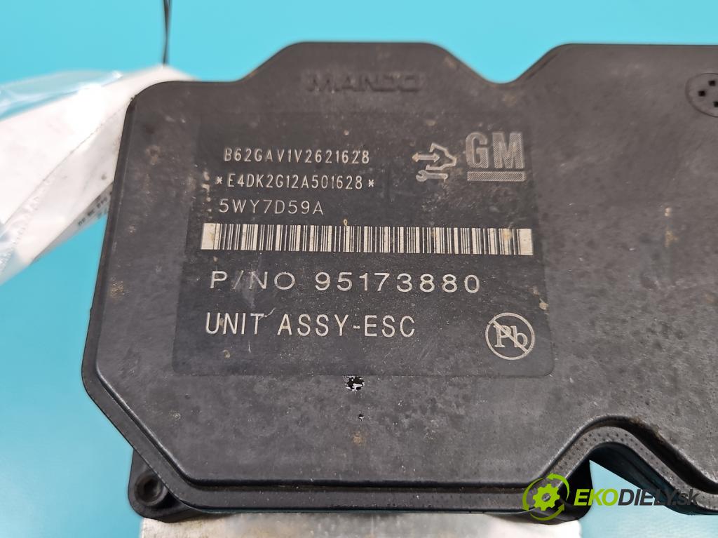 Chevrolet Aveo T300 2011-2014 1.2 16V 86 HP manual 63 kW 1229 cm3 4- čerpadlo abs 95173880 (Pumpy ABS)