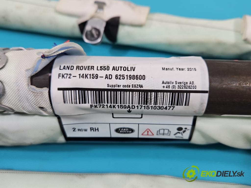 Land rover Discovery Sport 2014-2019 L550 2.0 T 241KM automatic 177 kW 1999 cm3 5- clona pravé FK72-14K159-AD