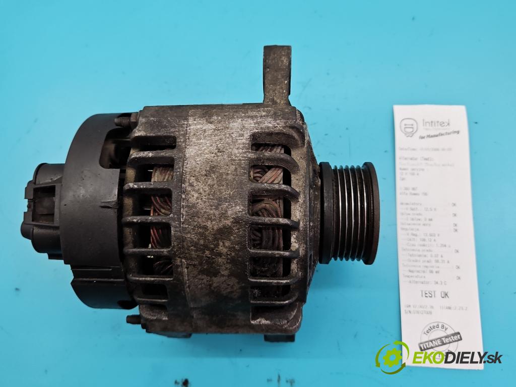 Alfa romeo 156 1.9 jtd 105 hp manual 77 kW 1910 cm3 4- Alternator 46765838 (Alternátory)