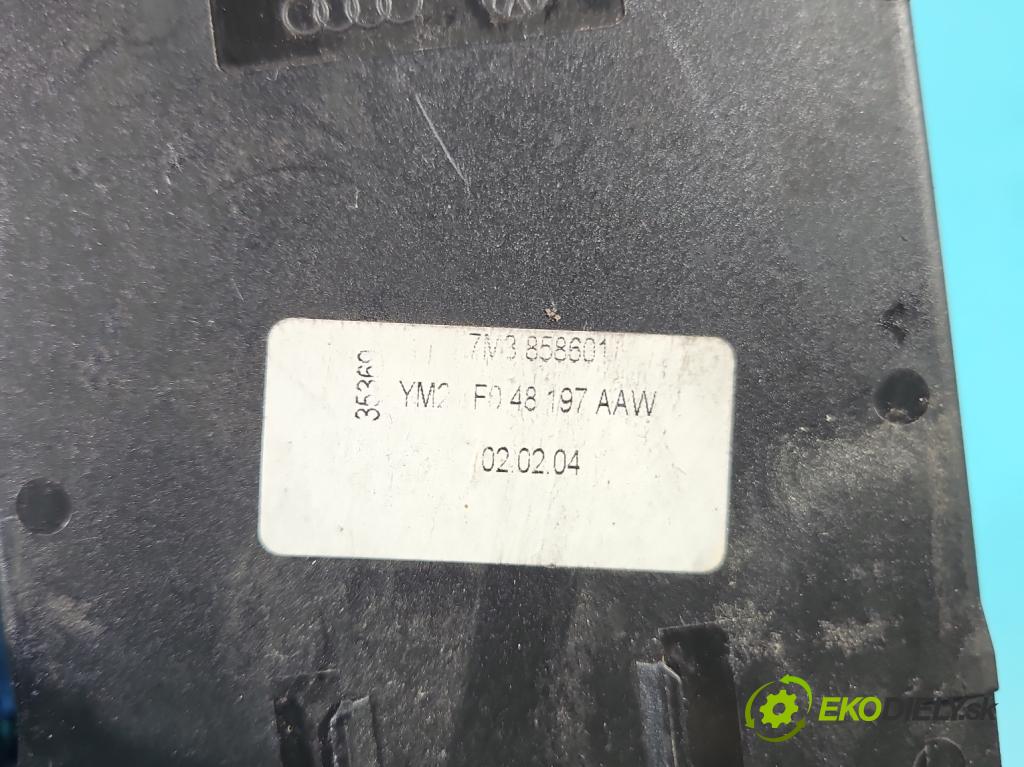 Seat Alhambra I 1996-2010 1.9 tdi 90 HP manual 66 kW 1896 cm3 5- Rukojeť: na nápoje: 7M3858601 (Úchyty, držiaky na nápoje)