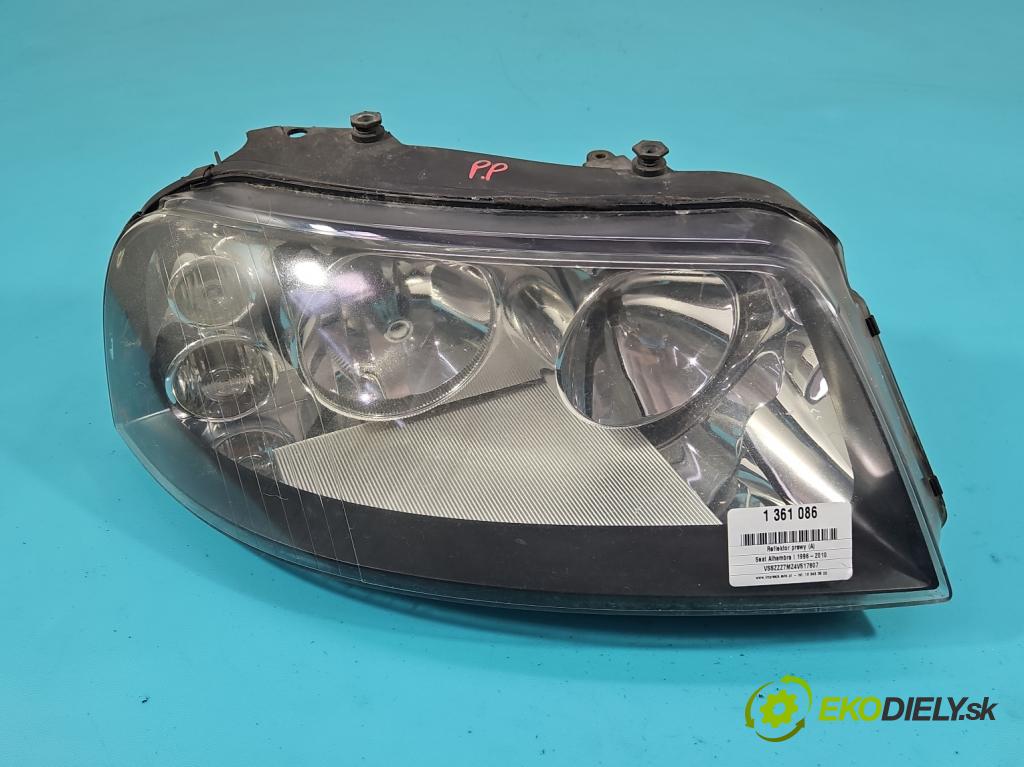 Seat Alhambra I 1996-2010 1.9 tdi 90 HP manual 66 kW 1896 cm3 5- Reflektor: pravý 0301182212 (Pravé)
