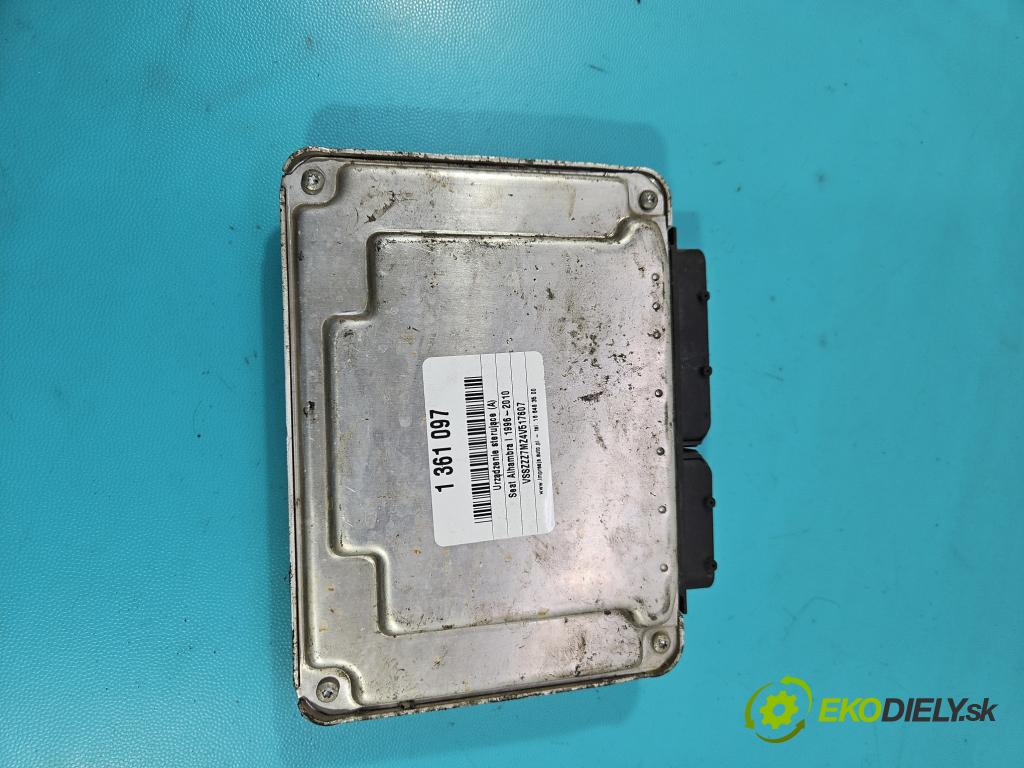 Seat Alhambra I 1996-2010 1.9 tdi 90 hp manual 66 kW 1896 cm3 5- řídící jednotka motoru 0281011196