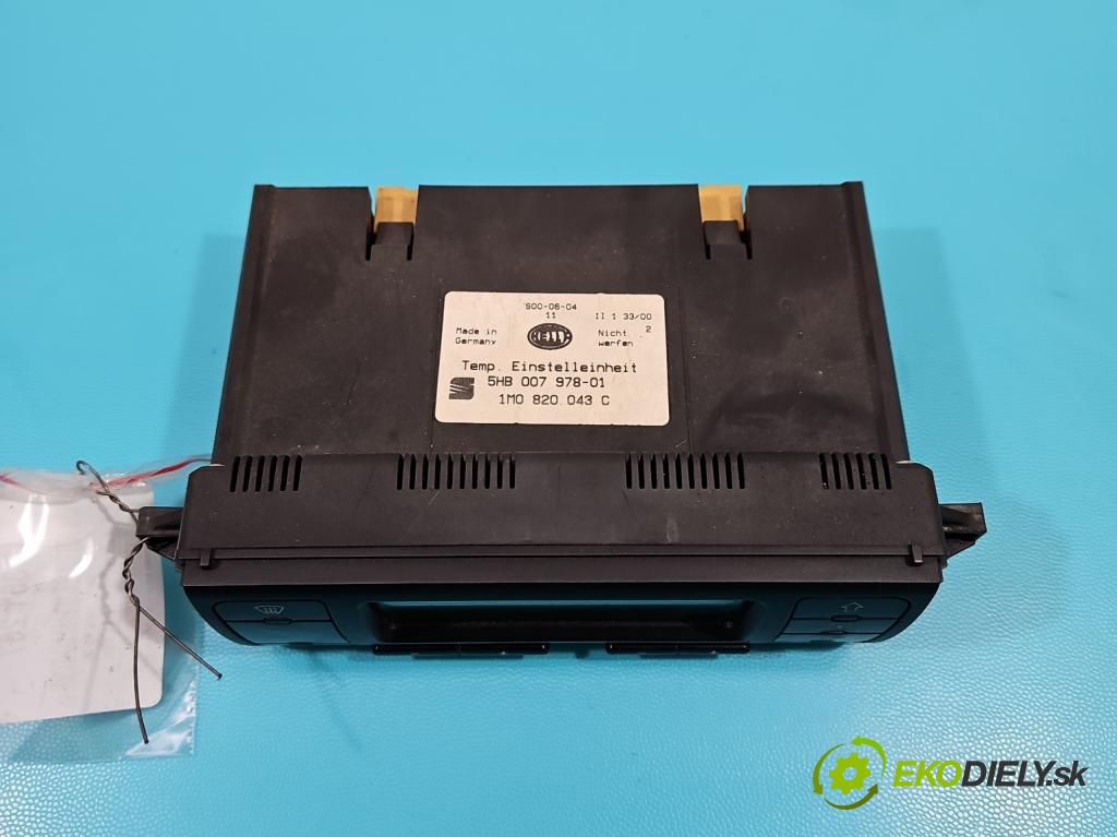 Seat Toledo II 1998-2004 1.9 tdi 110 HP manual 81 kW 1896 cm3 4- panel kúrenia 1M0820043C