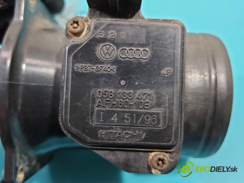 Audi A3 8L 1996-2003 1.6 SR 101 HP manual 74 kW 1595 cm3 3- průtokoměr: 058133471 (Váhy vzduchu)