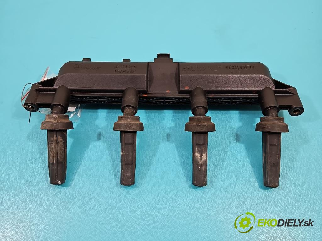 Peugeot 206 1.6 8V 88 HP manual 65 kW 1587 cm3 3- cievka zapaľovacia 9628158580 (Zapaľovacie cievky, moduly)