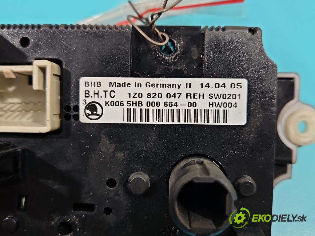 Skoda Octavia II 2004-2013 1.9 tdi 105 HP manual 77 kW 1896 cm3 5- panel kúrenia 1Z0820047