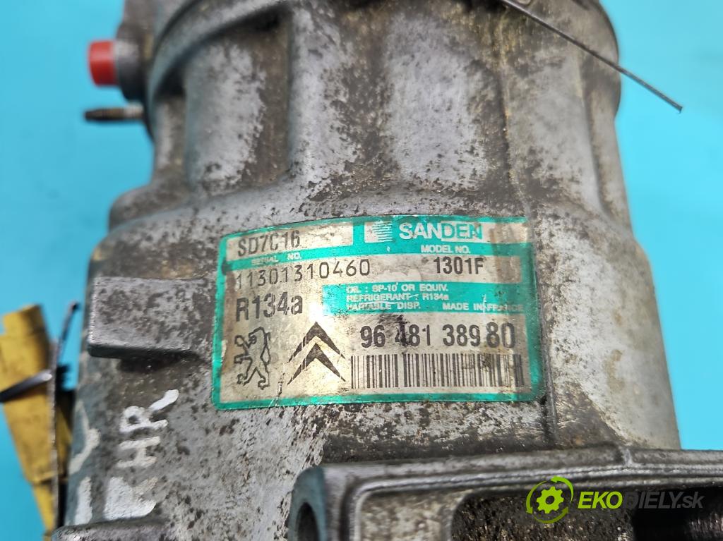 Peugeot 407 2.0 hdi 136 HP manual 100 kW 1997 cm3 5- čerpadlo klimatizácie 9648138980