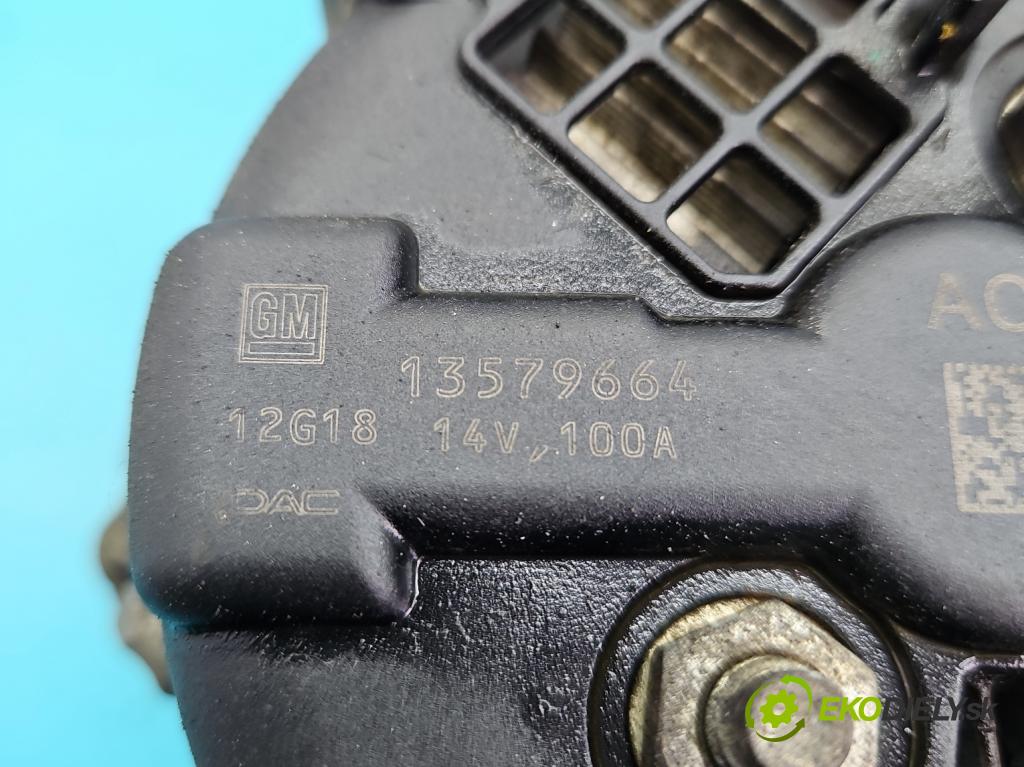 Chevrolet Aveo T300 2011-2014 1.2 16V 86 hp manual 63 kW 1229 cm3 4- Alternator 13579664 (Alternátory)