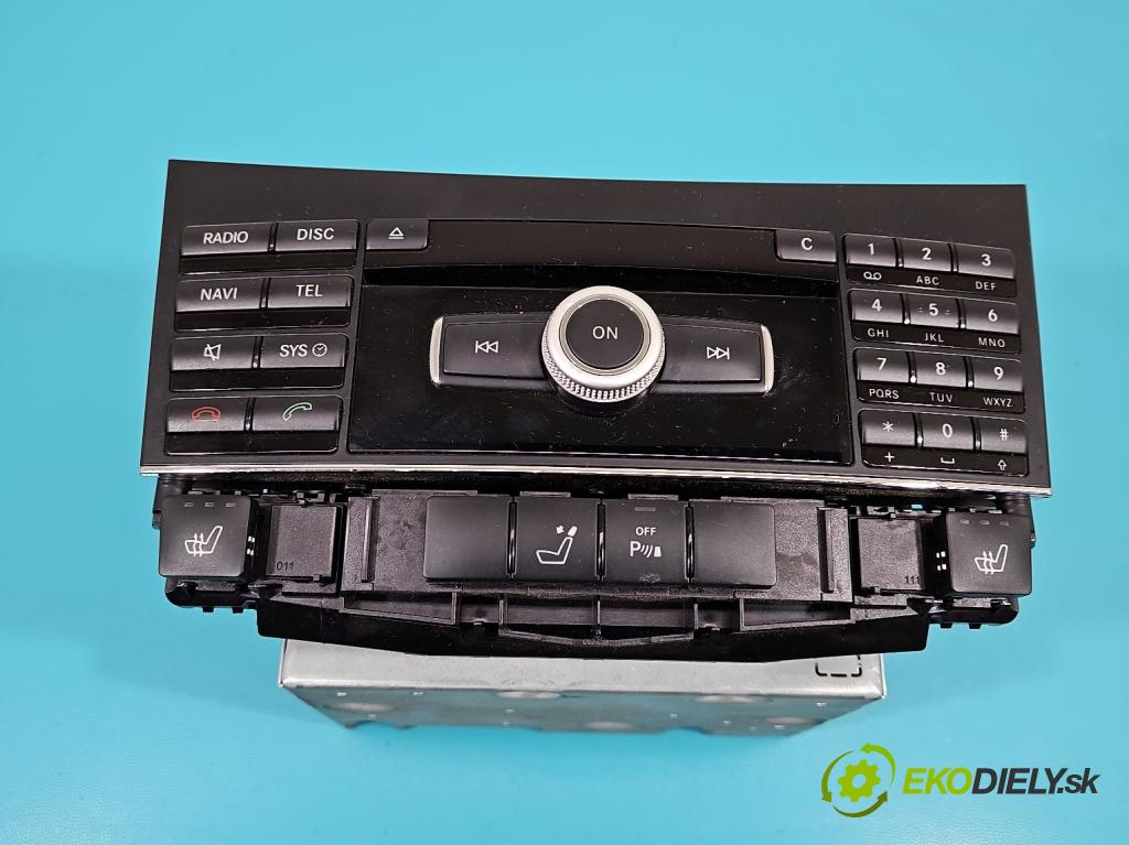 Mercedes E W212 2009-2016 3.0 cdi V6 (642890) 231 HP automatic 170 kW 2987 cm3 4- Radio originál A2129006905