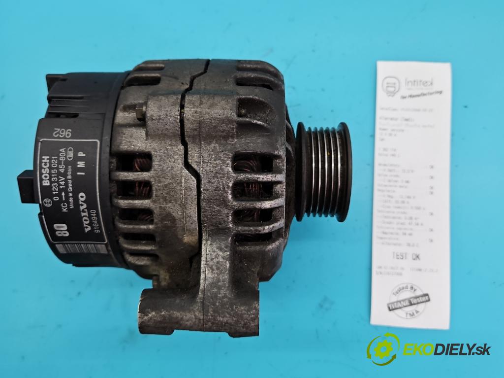 Volvo V40 I 1995-2004 1.8 16v 114 hp manual 84 kW 1796 cm3 5- Alternator 9164940 (Alternátory)