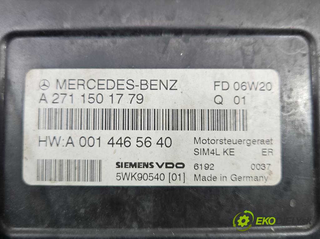 Mercedes E W211 2002-2009 1.8 kompressor 163 hp automatic 120 kW 1796 cm3 4- řídící jednotka motoru A2710106244