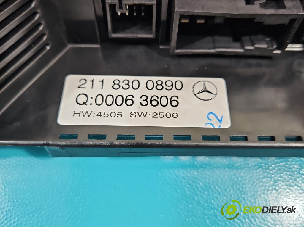 Mercedes E W211 2002-2009 1.8 kompressor 163 HP automatic 120 kW 1796 cm3 4- panel kúrenia 2118300890