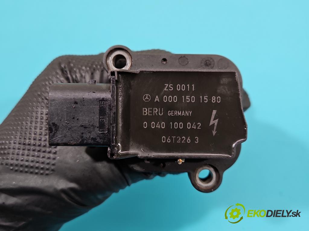 Mercedes E W211 2002-2009 1.8 kompressor 163 HP automatic 120 kW 1796 cm3 4- cievka zapaľovacia A0001501580 (Zapaľovacie cievky, moduly)