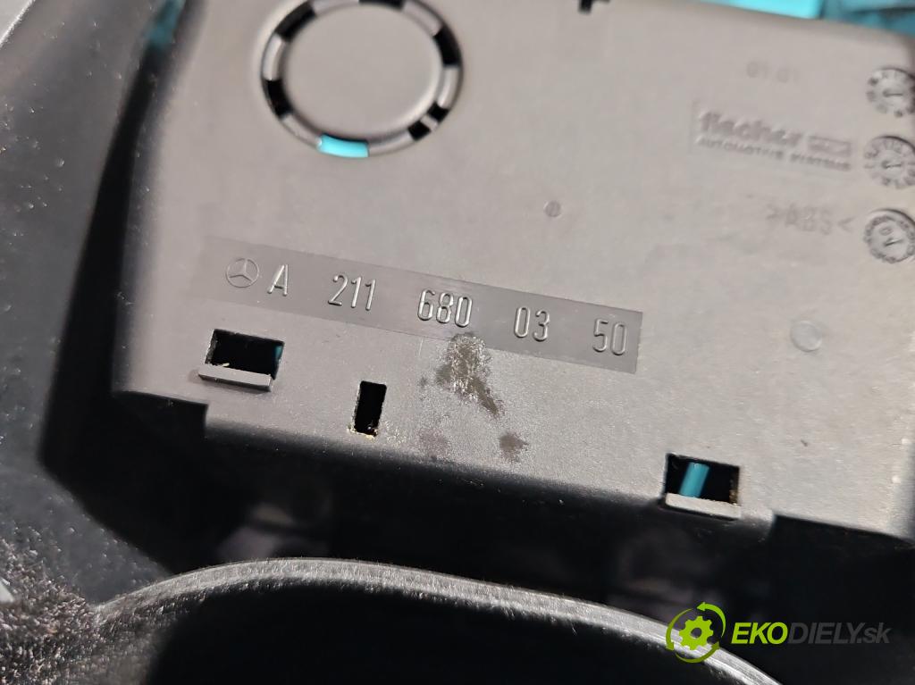 Mercedes E W211 2002-2009 1.8 kompressor 163 HP automatic 120 kW 1796 cm3 4- operadlo A2116800350 (Lakťové opierky)