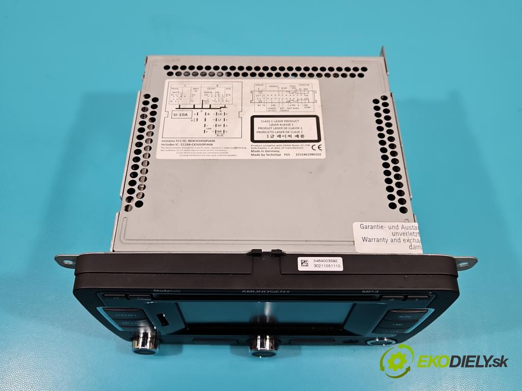 Skoda Superb II 2008-2015 2.0 TDI 140 HP manual 103 kW 1968 cm3 4- Radio originál 3T0035192A