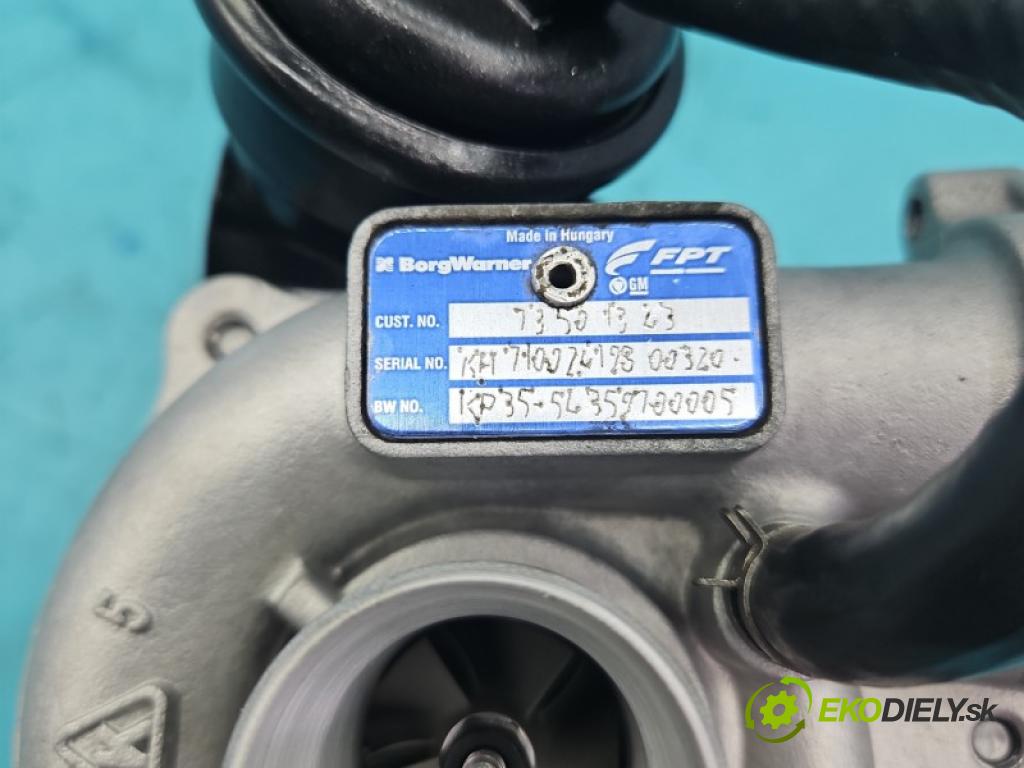 Opel Corsa D 2006-2014 1.3 CDTI 75 hp manual 55 kW 1248 cm3 3- Turbodmychadlo repasováno 54359700005